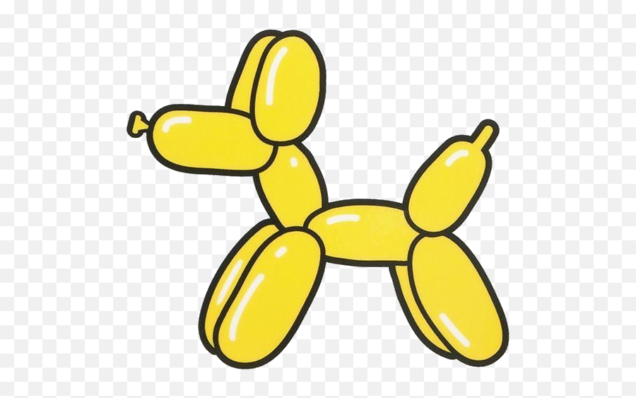 Stickers Yellow Posted - Balloon Dog Sticker Png,Vsco Png