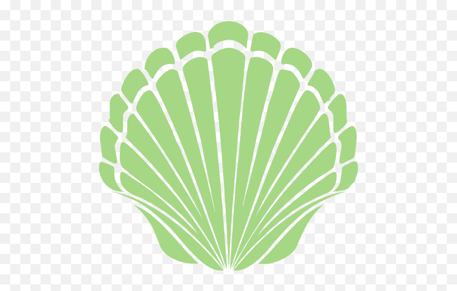 Guacamole Green Seashell 2 Icon - Coquille Saint Jacques Icone Png,Seashell Transparent