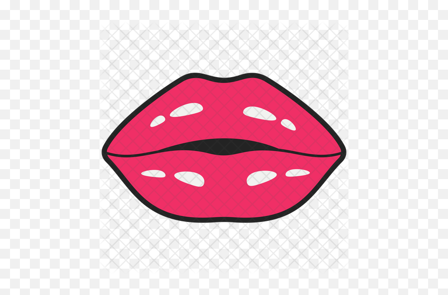 Romantic Kissing Lips Icon Of Colored - Clip Art Png,Kissing Lips Png
