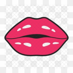 Romantic Kissing Lips Icon Of Colored - Clip Art Png,Kissing Lips Png