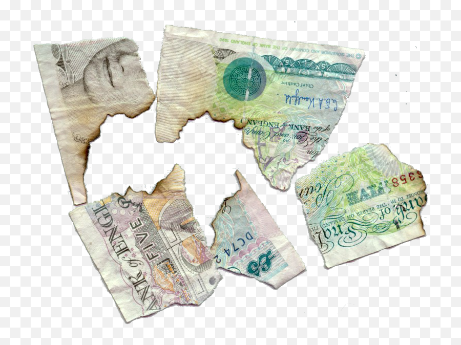 British Fiver Gbp5 Five Pound Note - Crumpled Five Pound Note Png,Money Gif Png