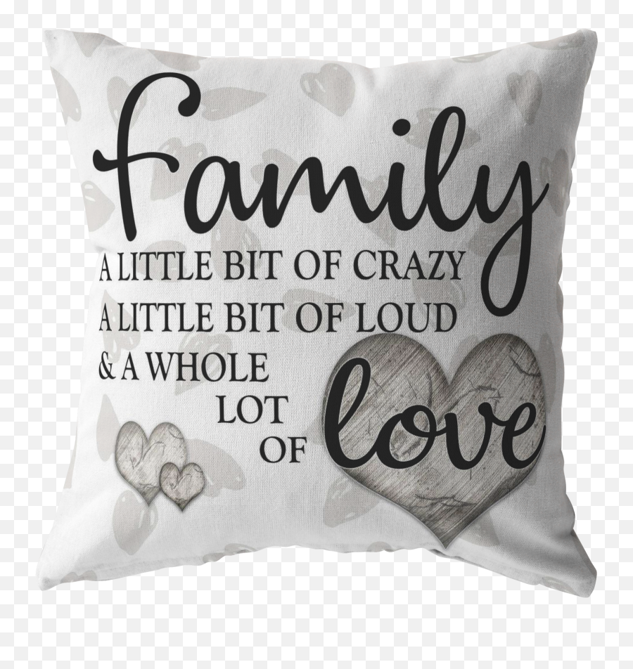 Family - Whole Lot Of Love Hearts Background Pillow Cushion Png,Hearts Background Png