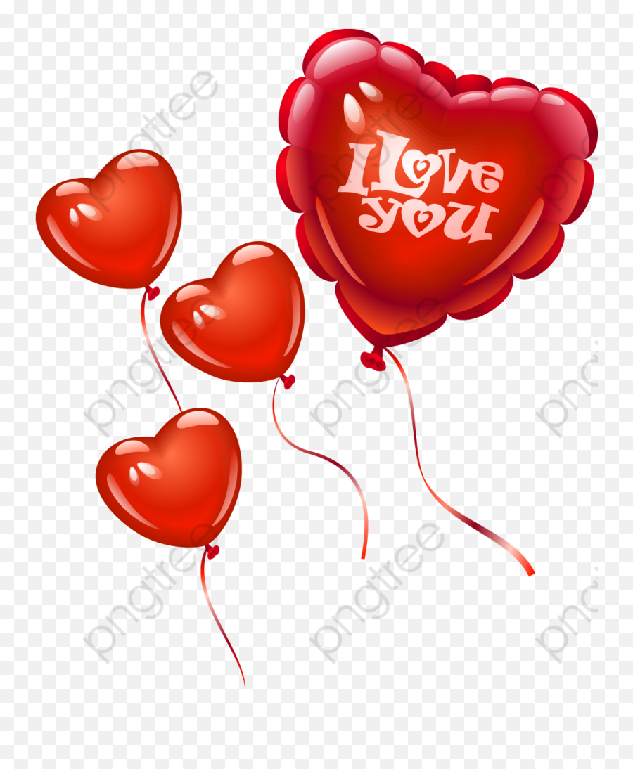 Download Creative Material Vector - Heart Shaped Balloons Balloons Heart Shaped For Valentines Png,Heart Balloon Png