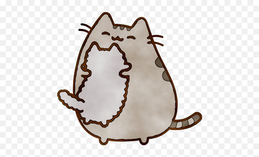 Cat Gund Pusheen Plush Gif Drawing - Cartoon Plush Cat Drawing Png,Pusheen Transparent