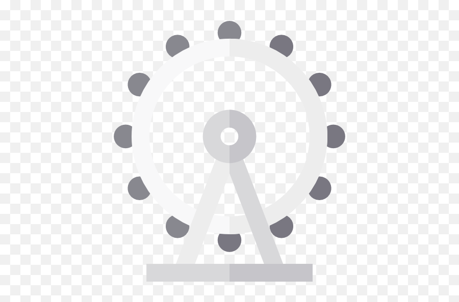 Fair Png Black And White Transparent - Big Wheel Icon White,White Png