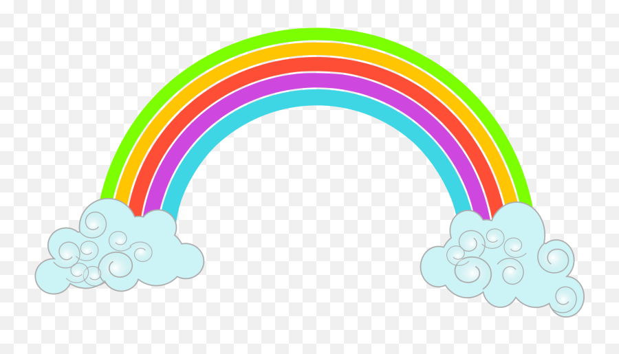 Rainbow - Cartoon Transparent Background Rainbow Png,Cartoon Rainbow Png