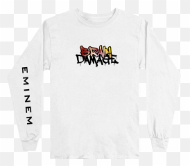 Brain Damage Longsleeve U2013 Official Eminem Online Store - Long Sleeve Png,Eminem Transparent