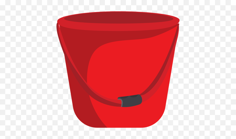 Firefighter Bucket Illustration Transparent Png - Red Empty,Bucket Clipart Png