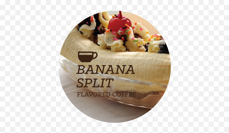 Banana Split Flavored Coffee Beans - Fruit Salad Png,Banana Split Png