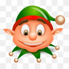 Free Elf - Christmas Elf Head Clipart,Elf On The Shelf Png