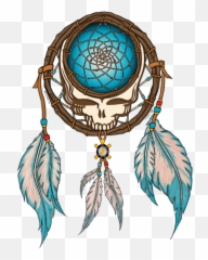 Colourful Dream Catcher Hippie Clip - Grateful Dead Dreamcatcher png
