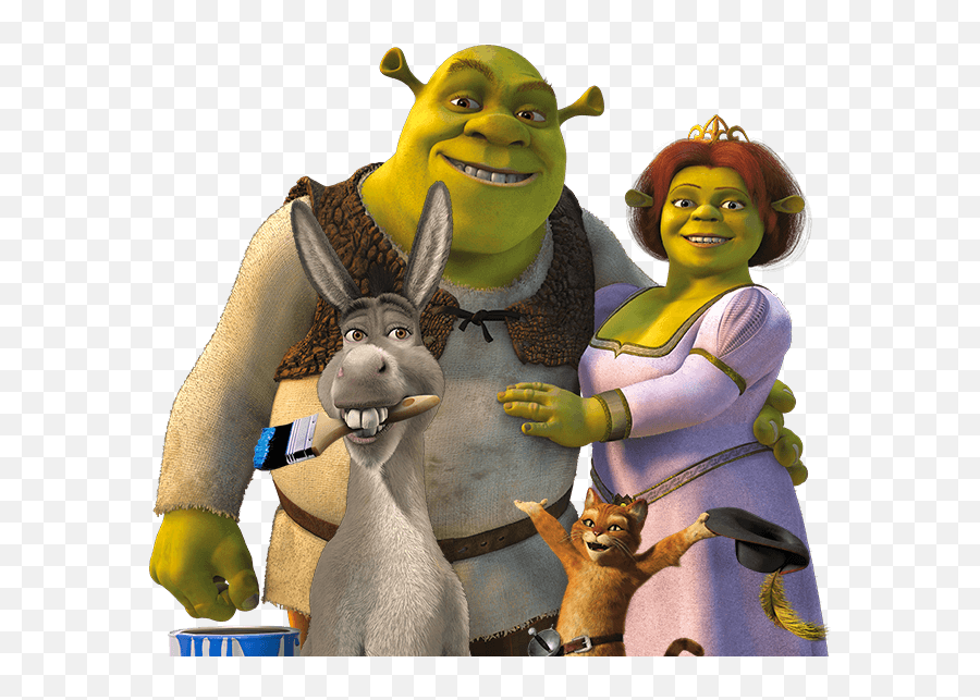 Shrek - Shrek And Fiona Drawing Png,Donkey Shrek Png