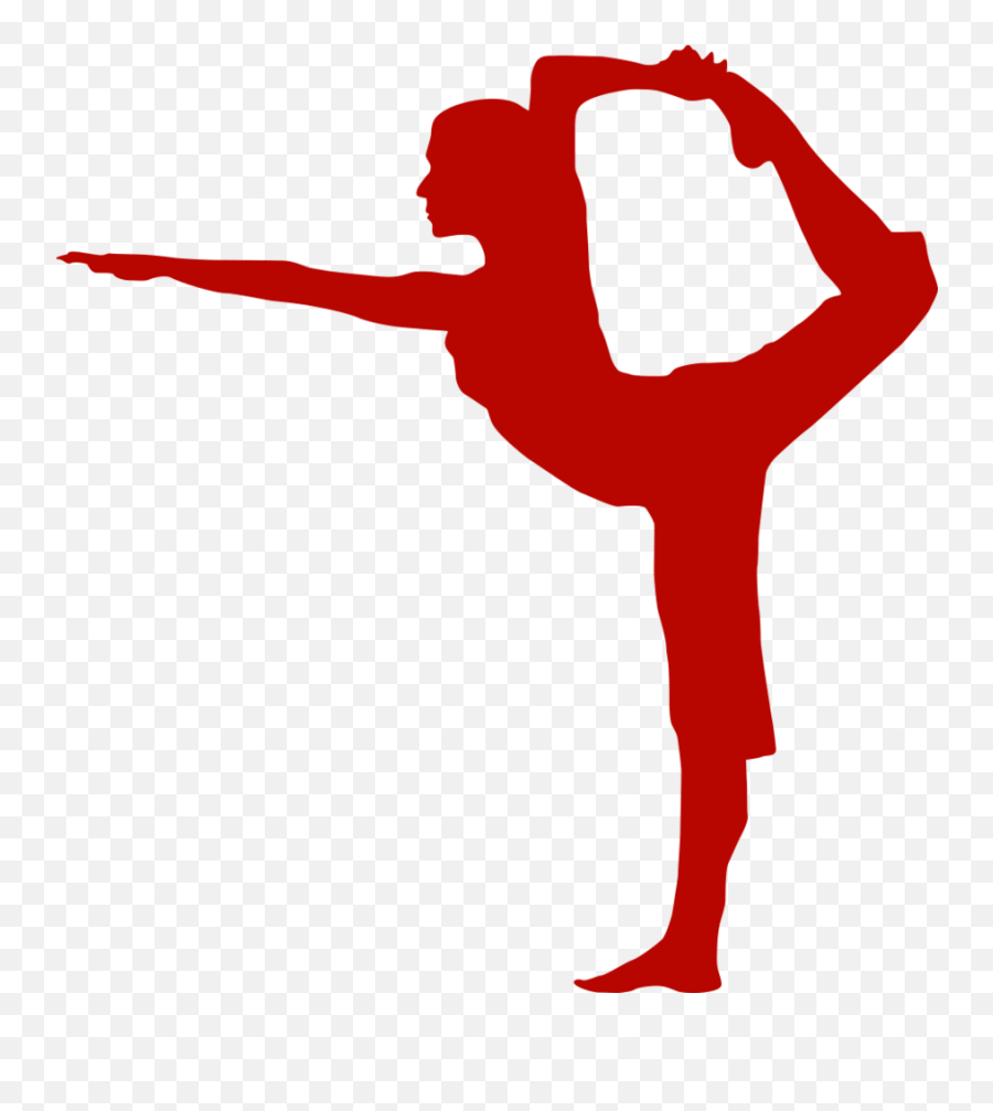 Fitness - Dancer Yoga Pose Silhouette Png,Yoga Silhouette Png