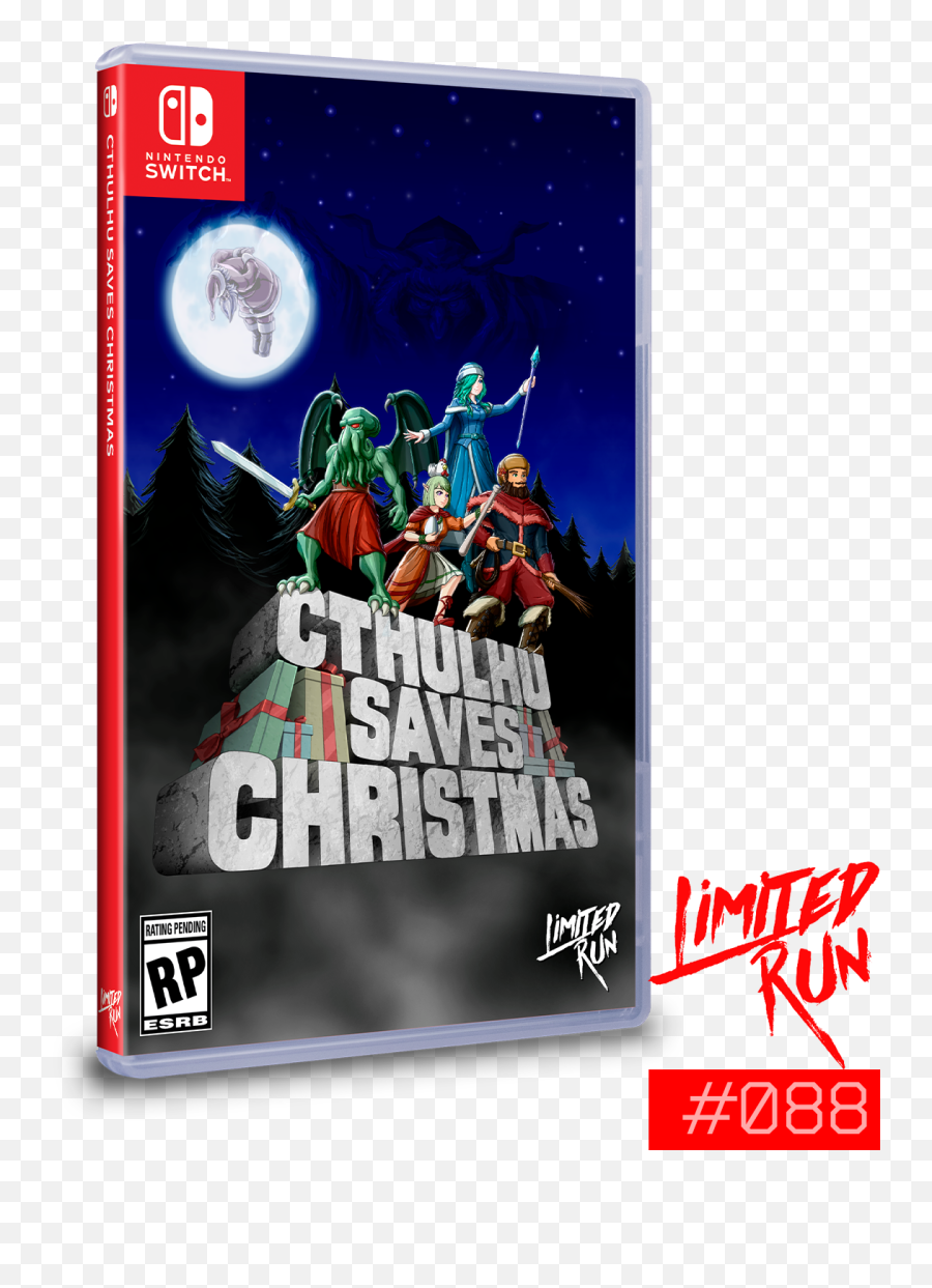 Switch Limited Run 88 Cthulhu Saves Christmas - Cover Png,Cthulhu Transparent