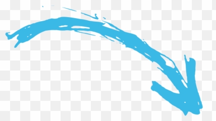 Transparent Hand Drawn Arrow Png - Blue Drawn Arrow Png,Cartoon Arrow Png