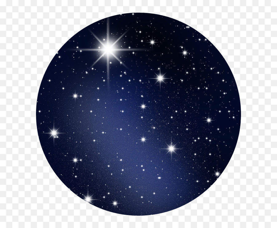 Aestheticcircle Blue Darkblue Stars - Dark Blue Aesthetic Transparent Png,Night Stars Png