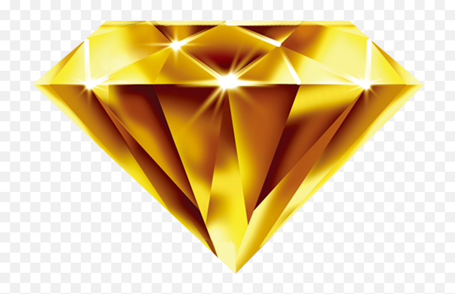 Download Designer Diamond Gold Yellow Free Png Hq - Gold Diamond Png,Yellow Diamond Png