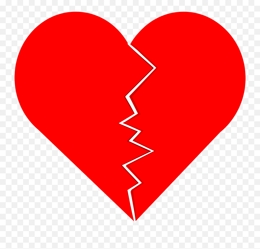 Broken Heart Vector - Love Heart Png,Cracked Png