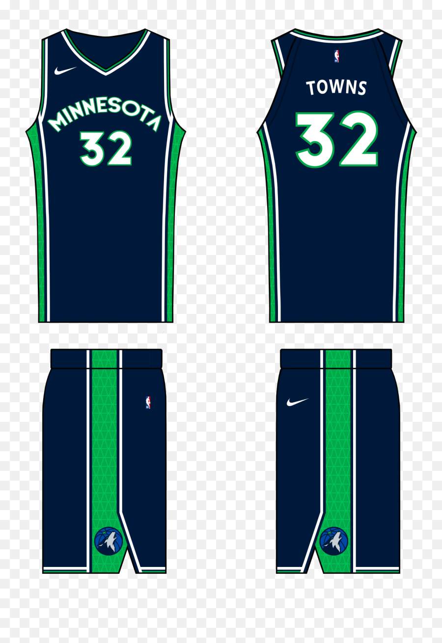 Nba Concepts - Minnesota Timberwolves Concept Uniforms Png,Indiana Pacers Nike Icon Shorts