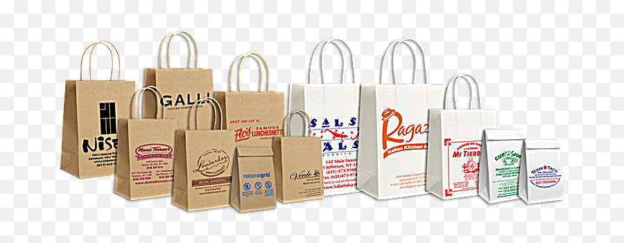 Custom Printed Bags - Language Png,Brown Paper Bag Icon