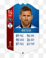 Fifa 18 World Cup Best Players Icons U0026 Team Ratings - Messi Fifa Cards png