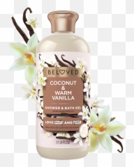 Coconut U0026 Warm Vanilla Shower Gel Love Beauty And Planet - Body Scrub Beloved png