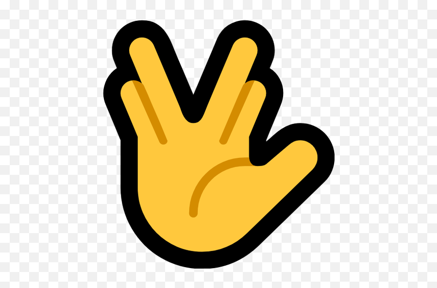 Emoji Image Resource Download - Windows Vulcan Salute Vulcan Hand Emoji Windows Png,N/a Icon