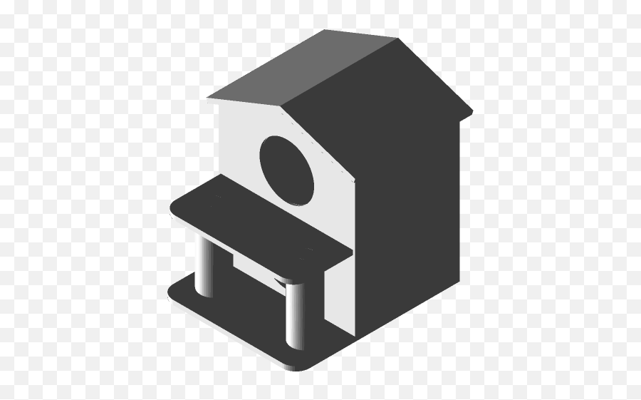 Cat House Assembly 3d Cad Model Library Grabcad - Horizontal Png,Bird House Icon