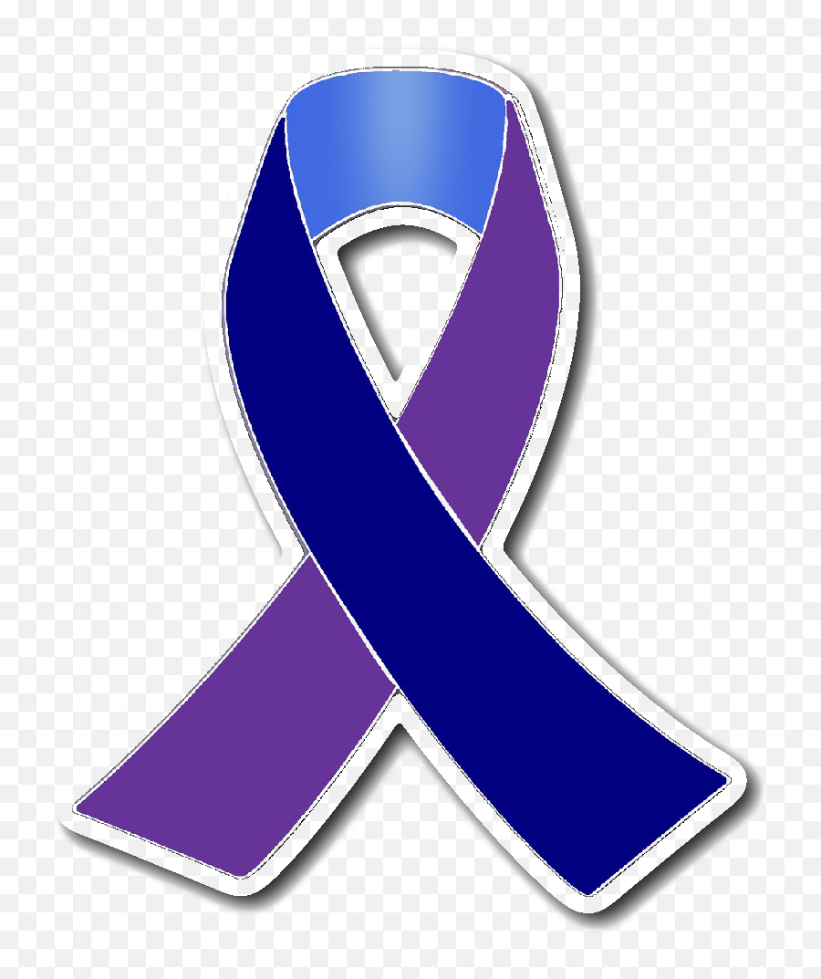 Purple Awareness Ribbon Png Free Download - Emblem Clip Art,Purple Ribbon Png