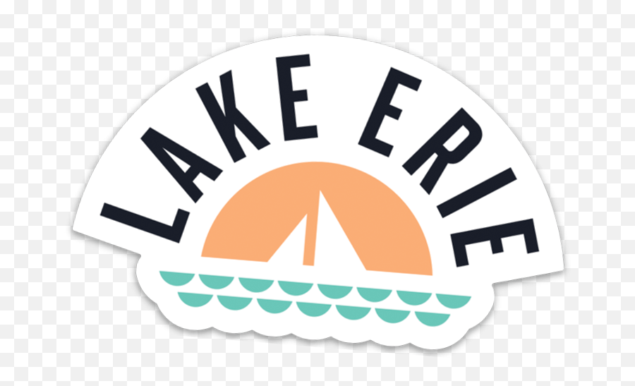 Lake Erie Basic Sticker - Language Png,Lake Icon