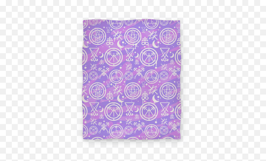 Pastel Goth Demon Sigil Pattern Blanket - Pastel Goth Purple Goth Png,Pastel Goth Png