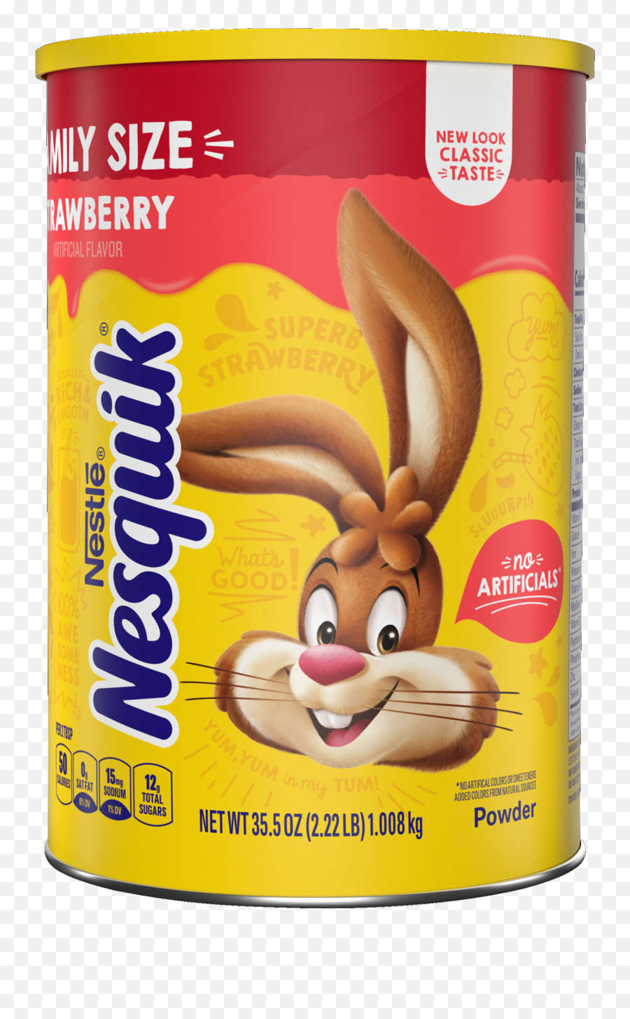 Strawberry Flavored Powder 355 Oz Official Nesquik - Strawberry Nesquik Png,Rabbit Is Displaying User Icon Over Half The Screen?