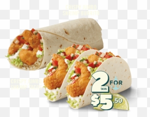Del Taco - Home Shrimp Tacos Png