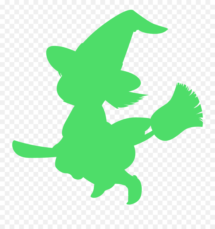 Cartoon Witch - Free Vector Silhouettes Silhouette Of Flying Witch Png,Witch Silhouette Png