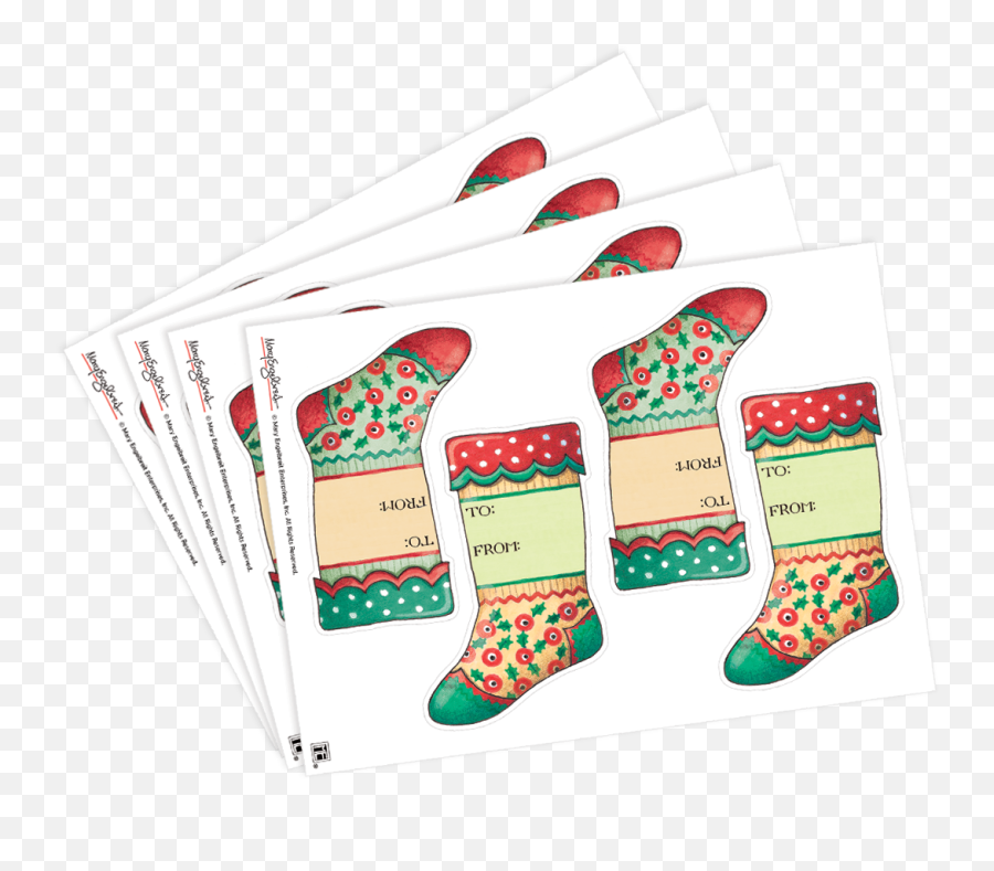 Christmas Stockings Gift Tags - Mary Engelbreit Png,Gift Tag Icon