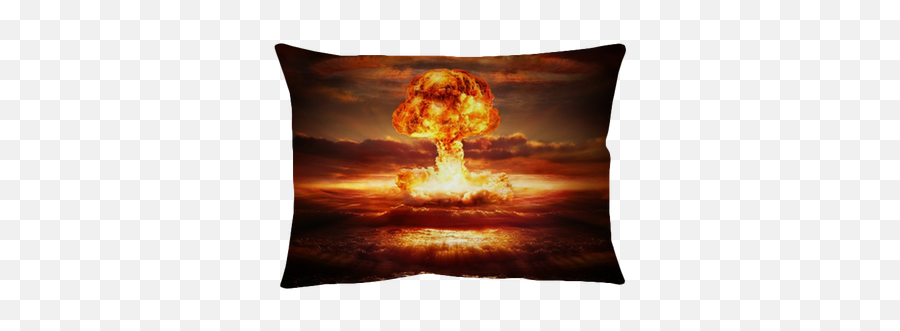 Explosion Nuclear Bomb In Ocean Pillow - Houston In World War 3 Png,Nuclear Explosion Transparent