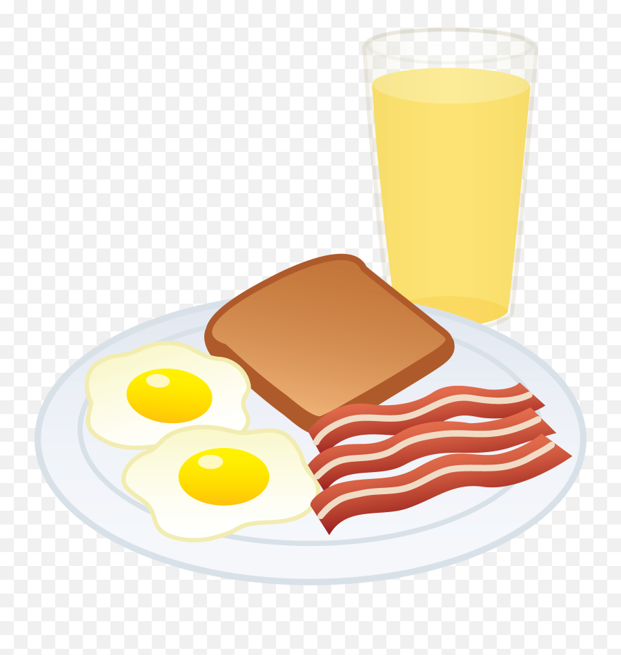 Transparent Background Breakfast Clipart - Breakfast Food Clipart Png,Bacon Transparent Background