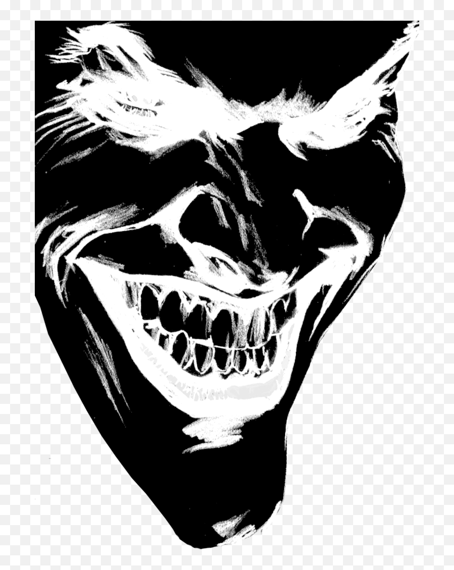 Download Joker Smile Png - Joker Png Black Background,Joker Smile Png