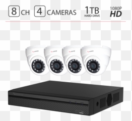 1080p 8ch 1tb Hdd Home Security Camera - Hikvision 1tb Camera System Png,Security Camera Png