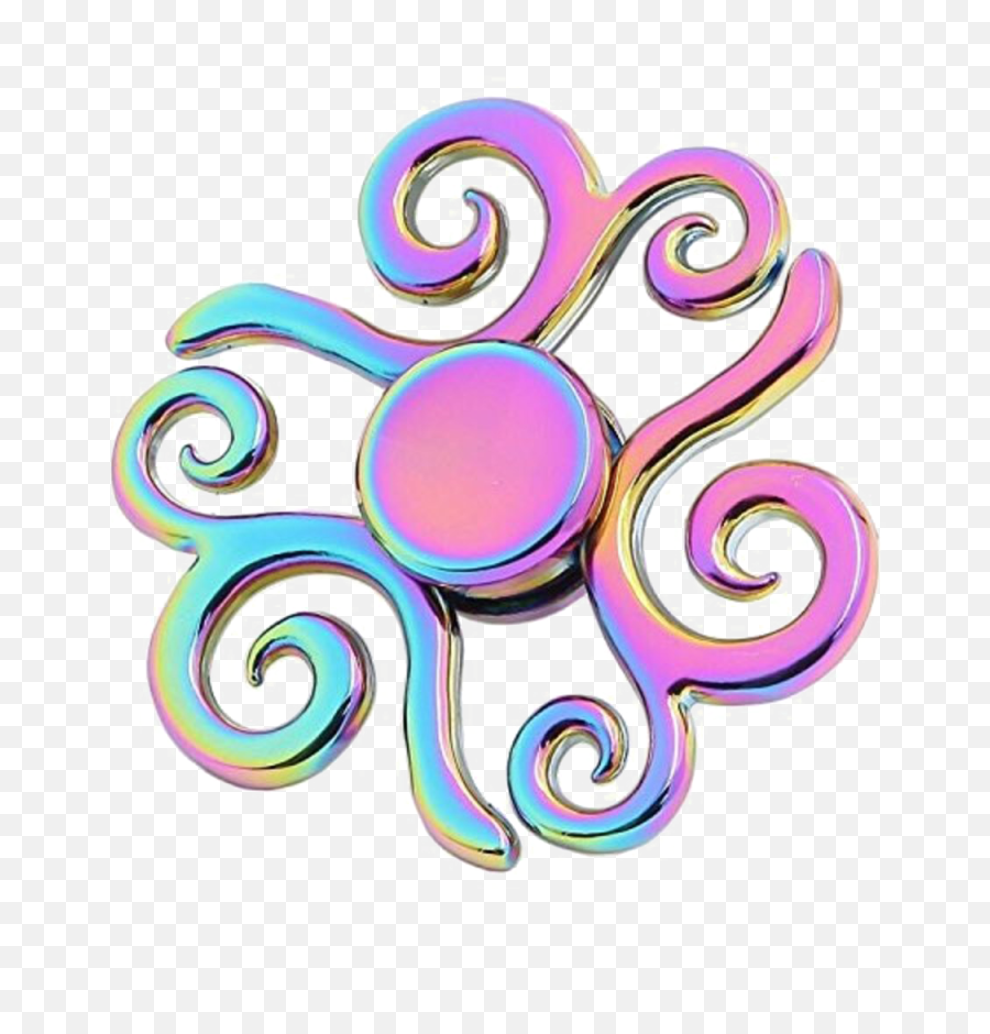 Rainbow Fidget Spinner Png Image With - Fidget Spinners Cool Designs,Cool Transparent Background