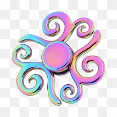 Rainbow Fidget Spinner Png Image With - Spinners Cool Designs