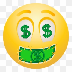 Faces Clipart Emojis Transparent Free For - Dollar Emoji Png