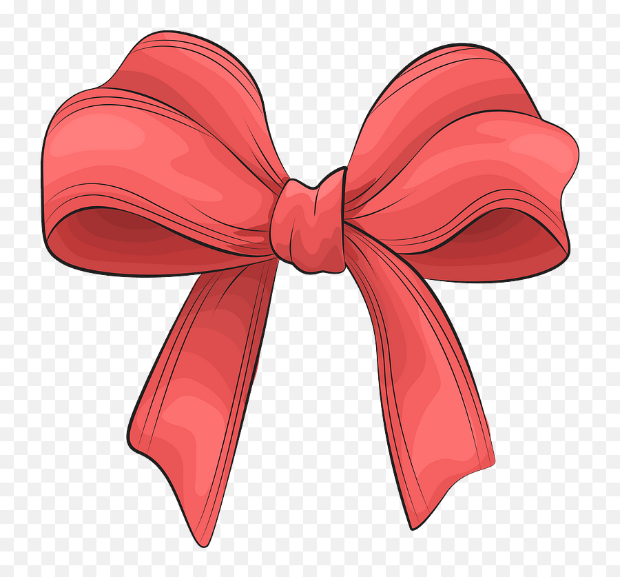 Christmas Bow Decoration Clipart - Dibujos De Un Liston Png,Transparent Ribbon