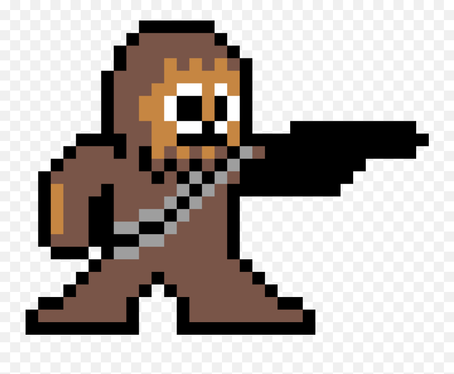 Chewbacca - 2d Video Game Characters Clipart Full Size Megaman 8 Bits Png,Chewbacca Png