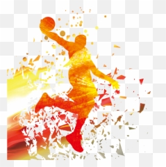 Nba Basketball Silhouette Download Hq - Player Png