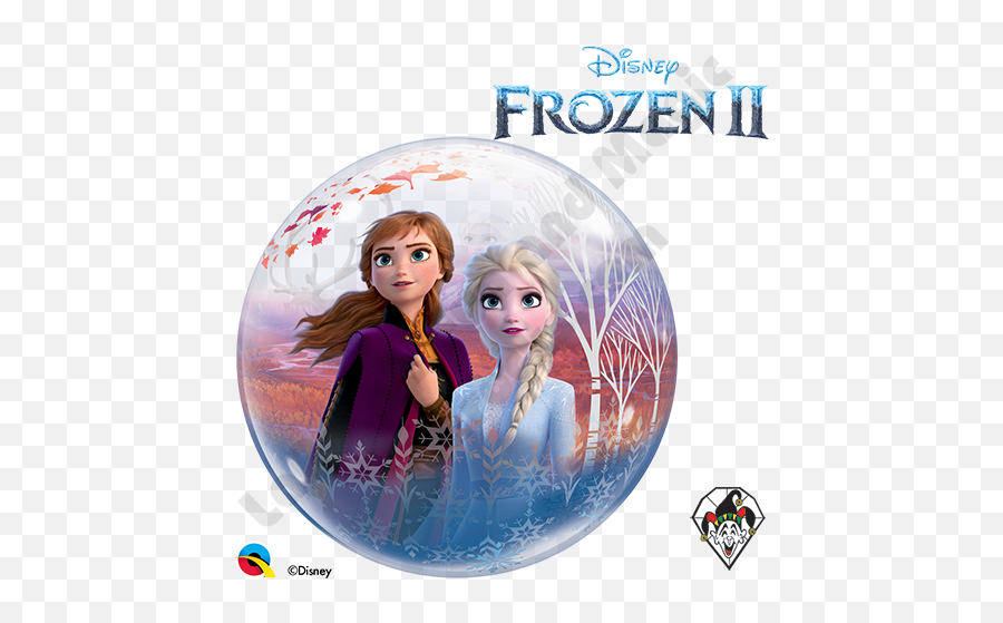 22 Inch Disney Frozen 2 Bubble Qualatex 1ct - Frozen Balloons Png,Frozen 2 Png