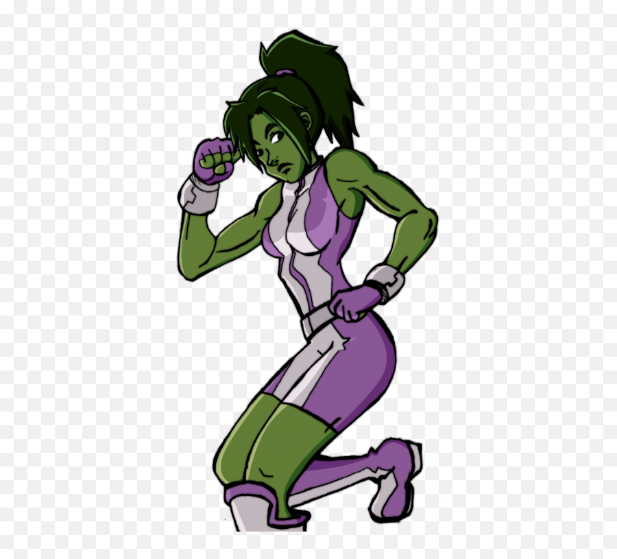 She Hulk Vector - Anime She Hulk Png,She Hulk Png