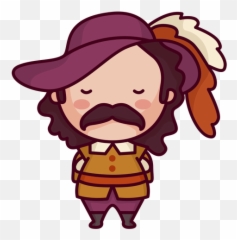Cute French Character Moustache - Transparent PNG u0026 SVG French Characters