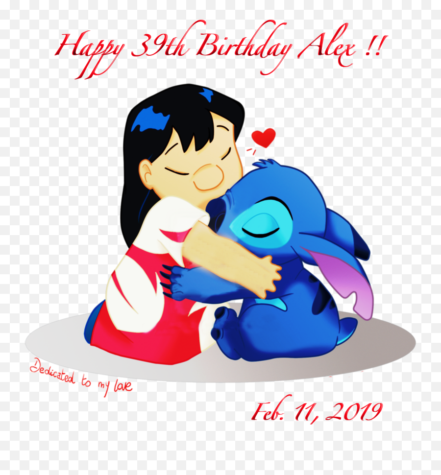 Happy Birthday Name Png - Healing In Alex Name Lilo Y Lilo And Stitch Hugging,Stitch Png