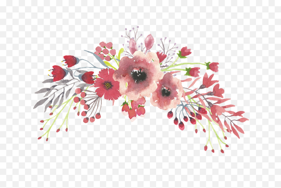 Water Color Flower Png - Flower Crown Watercolor Png,Watercolor Floral Png
